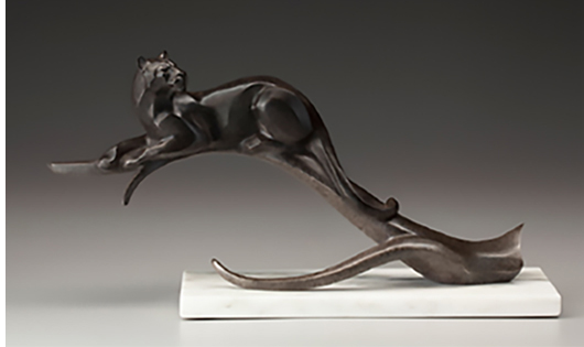 Balancing Act in black patina